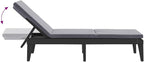 Sun Lounger with Cushion Anthracite 73.2"x23.6"x11.4" PPrecliner Chair Tanning Chair Camping Chairs Outdoor Lounge chairsSuitable for Gardens, courtyards