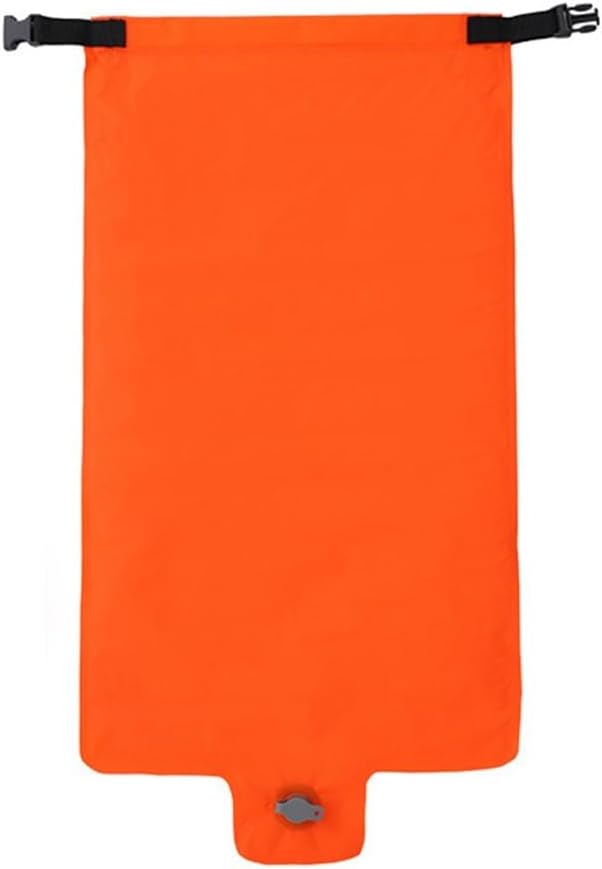 Portable Camping Inflatable Air Bag for Sleeping Pad – Nylon Manual Air, Compact Folding Inflator & Outdoor Storage Bag, 72 x 35 cm, 160 g(Orange)