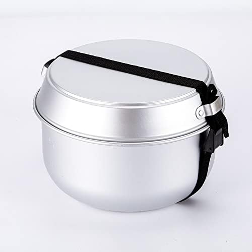 Camping Cookware Kit Outdoor Aluminum Cooking Set Water Kettle Pan Pot Travelling Hiking Picnic BBQ Tableware Equipment No Layer