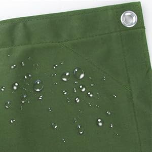 CARTMAN Finished Size 16x20 Feet Canvas Tarp with Rustproof Grommets, Heavy Duty Multipurpose Tarpaulin Cover for Canopy Tent, Roof, Camping, Woodpile