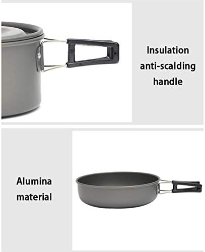 Cookware Camping Backpack Tableware Outdoor Cookware Pot Picnic Canteen Survival Hiking Military Boiler Frying Teapot Set Kettle