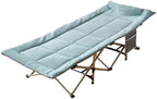 Folding Camping Cot for Adults Heavy Duty Outdoor Bed with Carry Bag Layer Travel Camp Cots Portable Cot Extra Wide,Portable Bed for Adults Travel, Ice Silk Fabric Comfortable Headrest Good