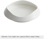 Camping Plates Ceramic Dinner Plate Household Cold Dish Hotel Club Restaurant Special-shaped Tableware Decorative Plate(6.7 inch)