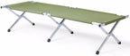 Portable Folding Camping Cot, Heavy Duty Sleeping Bed with Carrying Bag, 610D Oxford Cloth & Lightweight Aluminum Frame, 275lbs Load, Outdoor Cot for Adults, Travel, Hiking, Office (Green, 4 Pack)