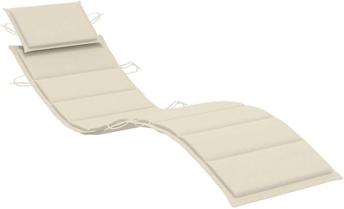 Patio Sun Lounger with Cushion Solid Acacia Woodtanning Chair Camping Chairs Recliner Patio Suitable for Garden Courtyard