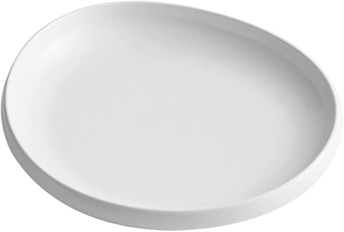 Camping Plates Breakfast Plate Serving Tray Dish White Cold Dishes Dishes Dishes Cold Dishes Mood Dishes Dishes Tableware Decorative Plate(33CM)
