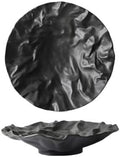 Camping Plates Creative Dinner Plates Household Western Food Dinner Plate Creativity Shiwen Ceramic Tableware Household Cake Tray Decorative Plate(Black -13 inches)
