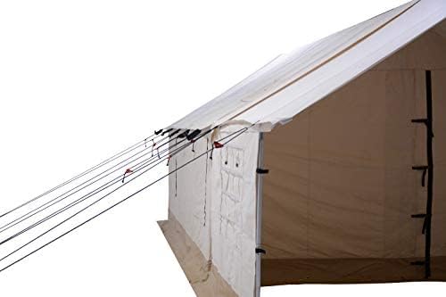 WHITEDUCK Porch for Alpha Wall Tent, Complete with Heavy Duty Aluminum Frame, Angle Kits & Stakes for Hunting, Family Camping & Outdoor Activities (8'x10', Canvas)