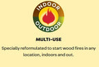 Duraflame Quick Start Firelighters 80 Pack + Long Strike Matches – Fast, Clean-Burning Fire Starters for Fireplaces & Campfires (2 Pack + Matches)