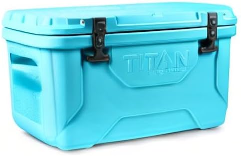 Titan Hard Ice Chest Cooler Roto Cooler with Microban Protection and Deep Freeze Insulation