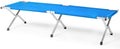 Portable Folding Camping Cot, Heavy Duty Sleeping Bed with Carrying Bag, 610D Oxford Cloth & Lightweight Aluminum Frame, 275lbs Load, Outdoor Cot for Adults, Travel, Hiking, Office (Blue, 1 Pack)