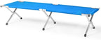 Portable Folding Camping Cot, Heavy Duty Sleeping Bed with Carrying Bag, 610D Oxford Cloth & Lightweight Aluminum Frame, 275lbs Load, Outdoor Cot for Adults, Travel, Hiking, Office (Blue, 4 Pack)