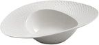 Camping Plates White Dinner Plate Ceramic Soup Bowl Fruit Salad Bowl Hotel Western Tableware Creative Plate Decorative Plate(12-inch)
