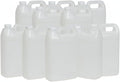 FastRack 1 Gallon Water Jug (10-Pack) | F-Style Reusable Plastic Jug with Lids | BPA-Free HDPE Water Container for Liquid Storage, Brewing, Camping & Emergency Prep