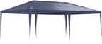 Blue Polyethylene Party Tent 13x20 ft with UV-Resistant Materials for Outdoor Events, Water-Resistant and Durable Construction Includes Mounting Hardware for Easy Setup