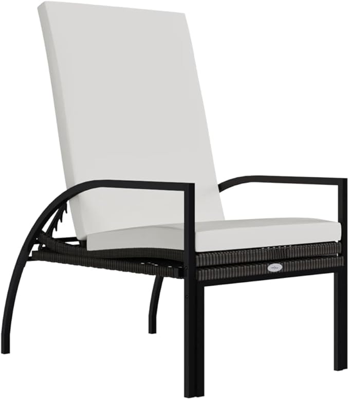 Outdoor Chairs Camping Chairs Beach Chair Patio Furniture Sun Lounger with Footrest PE Rattan Brown for Patio, Poolside, Beach,Camping