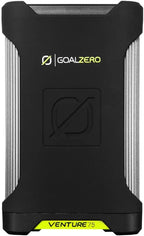 Goal Zero Venture 75 Portable Charger Power Bank 19200mAH 60W USB-C Power Delivery Port, 2 USB Outputs IP67 Rating 50 Lumens Flashlight