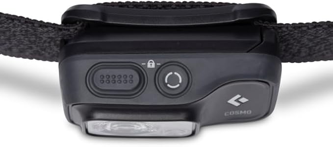 BLACK DIAMOND Cosmo 350 Headlamp | 350 Lumens, 3X AAA Batteries (Included) | Dual Power Options | Waterproof, Dimmable Light for Camping & Hiking | Graphite