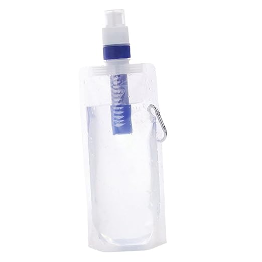 Portable Water Filter Bag Collapsible Camping Water Container Durable Leak for Hiking and Outdoor Activities Convenient Travel Accessory