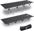 Night Cat Camping Cot Bed - Portable Folding Sleeping Cots for Adults 1-Person Outdoor Elevated Off-Ground Beds Easy Set-up Army Sleeping Bed 87"x32"