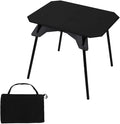 Folding Camping Table,Outdoor Small Portable Aluminum Camp Table with Backpacking Carrying Bag for Camping Beach Picnic Grilling Hiking FishingTravel (Black)
