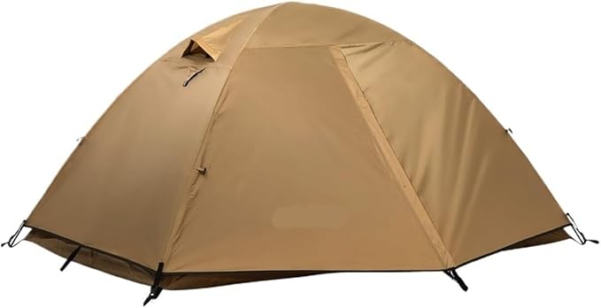 Camping Tent 2 Persons Portable Waterproof Backpacking Double-Layer Outdoor Hiking Travel Equipment