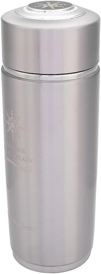 New alkalines Water Bottle, Portable alkalines Ionizer Generator, Stainless Steel Water Filter Bottle, Nano Balance Bio Energy Lonizer Cup Flask for Sports,Camping (Silver)