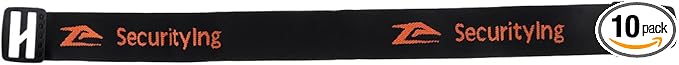 SecurityIng 10PCS Nylon 15.7"/400mm Head Fastening Strap, Elastic Headlight Strap for 22mm - 26mm Torch Headlight Holder