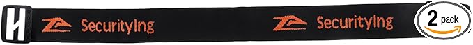 SecurityIng Nylon 15.7"/400mm Head Fastening Strap, Elastic Headlight Strap for 22mm - 26mm Torch Headlight Holder (2)