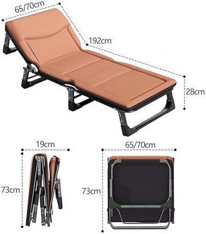 Folding Camping Cot for Adults Heavy Duty Outdoor Bed with Carry Bag Layer Travel Camp Cots Portable Cot Extra Wide,Foldable Bed with Mattress 4 Speed Adjustable Backrest with 3D Memory Head