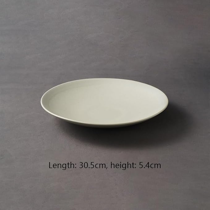 Camping Plates Ceramic Hat Bowls and Plates Ceramic Tableware Hotel Club Soup Plate Salad Plate Vegetable Plate Pasta Plate Decorative Plate(12inch)