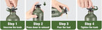 Fuel Bottle 1L for Camping Outdoor with Safety Valve