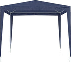 Large Outdoor Party Tent 25x25 ft, Blue Polyethylene with Iron Frame for Shade and Shelter, UV Resistant Water Resistant Materials, Easy Assembly for Events and Gatherings