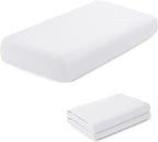 2 Pack Kids Air Mattress Fitted Sheet Only Compatible with Intex Cozy Kidz, White Toddler Inflatable Mattress Sheets for Travel Camping Airbed & Sleepover Party