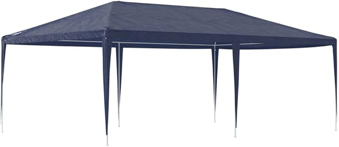 Blue Polyethylene Party Tent 13x20 ft with UV-Resistant Materials for Outdoor Events, Water-Resistant and Durable Construction Includes Mounting Hardware for Easy Setup