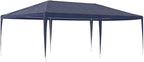Blue Polyethylene Party Tent 13x20 ft with UV-Resistant Materials for Outdoor Events, Water-Resistant and Durable Construction Includes Mounting Hardware for Easy Setup