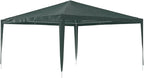 13x13 ft Green Professional Party Tent, Portable Outdoor Shelter for Gatherings, UV-Resistant Polyethylene Material, Water-Resistant Design, Easy Setup with Powder-Coated