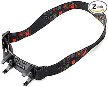 MUMUGUO 2 Pack Flashlight Clip Buckle Headband Adjustable Head Belt Head Strap Mount Holder Stand for 24mm LED Flashlight Torch Headlamp Light 1