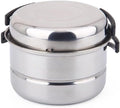 JSEIAJB Stainless Steel Outdoor Pan Set Camping Cookware Portable Frying Pan Steaming Rack Pots Hiking Picnic Cooking Tableware