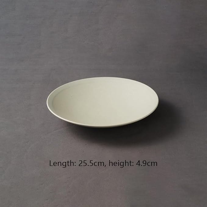 Camping Plates Ceramic Hat Bowls and Plates Ceramic Tableware Hotel Club Soup Plate Salad Plate Vegetable Plate Pasta Plate Decorative Plate(10inch)