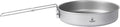 SILVERANT Camping Plate Titanium Pan Dish Plate with Handle & Mesh Bag, Large Reuseable Ultralight Dinner Plate for Camping Outdoors Backpacking (750ML)