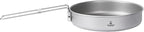 SILVERANT Camping Plate Titanium Pan Dish Plate with Handle & Mesh Bag, Large Reuseable Ultralight Dinner Plate for Camping Outdoors Backpacking (750ML)