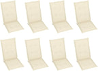 Patio Reclining Chairs with Cushions,Camp Chair,Barbecue Chairs,Fishing Chairs,Bistro Chair,Coffee Chair,Patio Funiture,for Dining Room,Living Room,Study Room,Garden,8 pcs Gray Acacia Wood