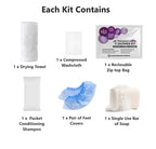 Compact Personal Shower Kit To-Go (Multi-Color) – Your Hygiene Companion for Travel, Gym, Camping | Shower on the Go | Shampoo, Soap, Towel. All in One (10)