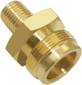 Hooshing Propane Gas Fitting 1/4" Male NPT x 1"-20 Male Throwaway Cylinder Thread for RV Camping Grill Lantern and Heater