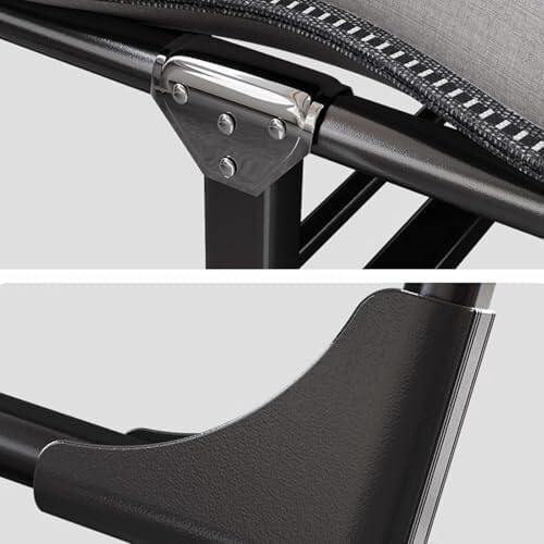 Portable Folding Adult Bed with Mattress, Adjustable Height Camping Cot with Headrest for Home & Travel, 170×56cm(170 * 56CM)