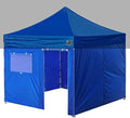 Eurmax USA Full Zippered Walls for 10 x 10 Easy Pop Up Canopy Tent,Enclosure Sidewall Kit with Roller Up Mesh Window and Door 4 Walls ONLY,NOT Including Frame and Top（Blue）