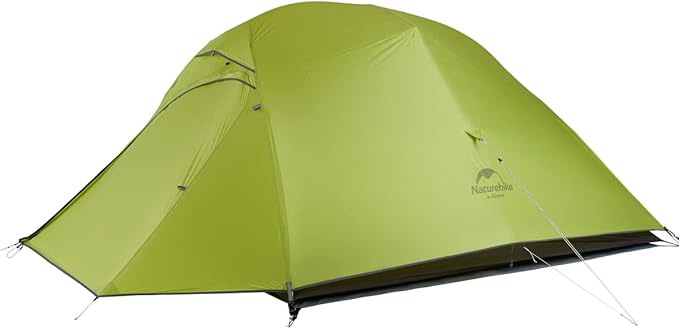 Naturehike Cloud Up 3 Person Backpacking Tent with Footprint - 3 Season Free Standing Lightweight 3 Person Camping Tent | with Footprint, Free Standing, Dome, Camping, Hiking, Waterproof