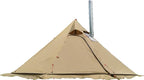 Ultralight 3-4 Person Teepee Tent with Snow-Skirt and Stove Jack Without Mesh Backpacking Outdoor Tent