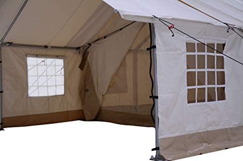 WHITEDUCK Porch for Alpha Wall Tent, Complete with Heavy Duty Aluminum Frame, Angle Kits & Stakes for Hunting, Family Camping & Outdoor Activities (8'x10', Canvas)